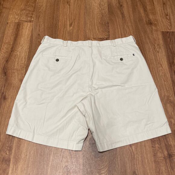 Brooks Brothers 346 Light Khaki Chino Shorts Men Size 40W 8.5" Inseam Classic - Picture 2 of 7